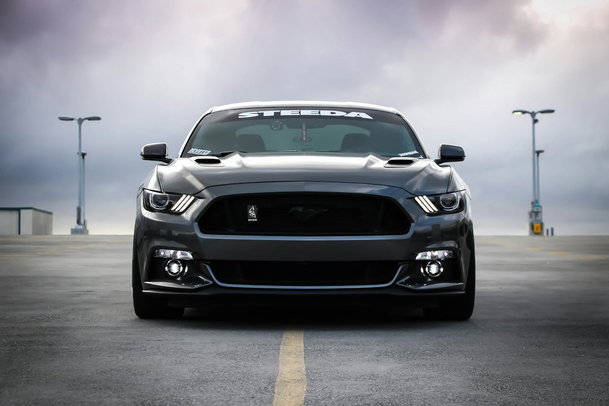 Black sports coupe